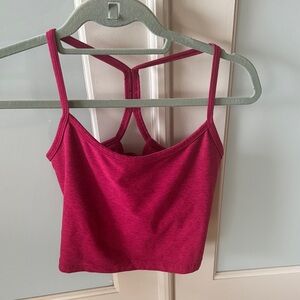 Beyond Yoga Elegant Magenta Strappy Bra